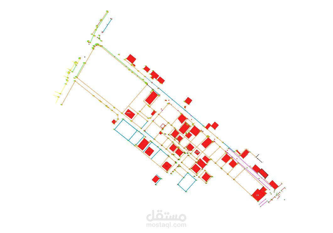 رسم خرائط اوتوكاد معماري ومدني وطرق