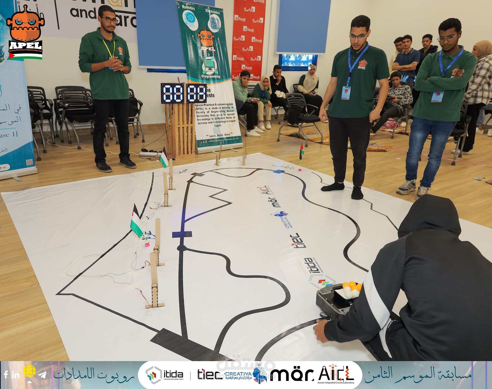 تصميم نظام مسابقة روبوت الإمدادات باستخدام Arduino