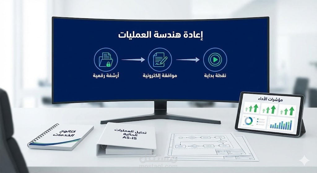 إعادة تصميم العمليات ونمذجة الإجراءات ضمن برنامج التحول الرقمي