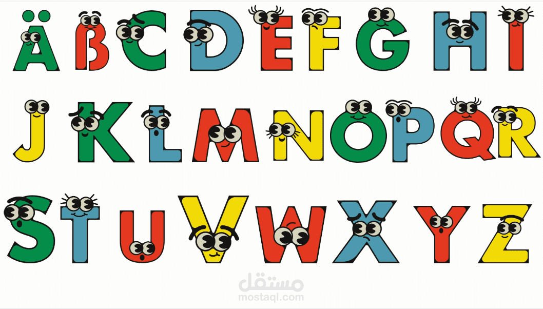 فيديو غنائى تعليمى للاطفال للحروف الابجدية