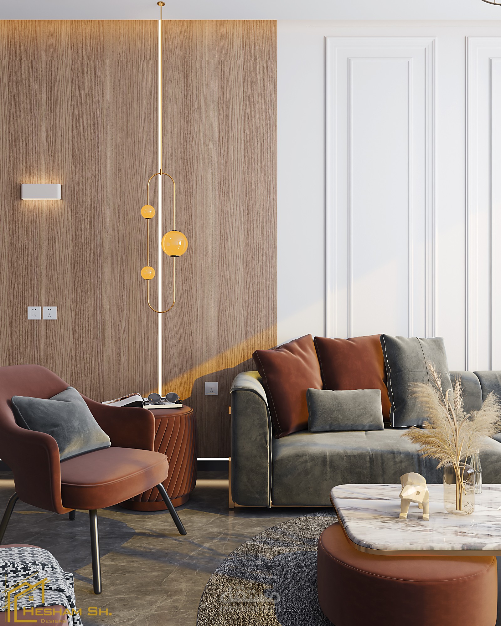 Interior Design of Reception in minya