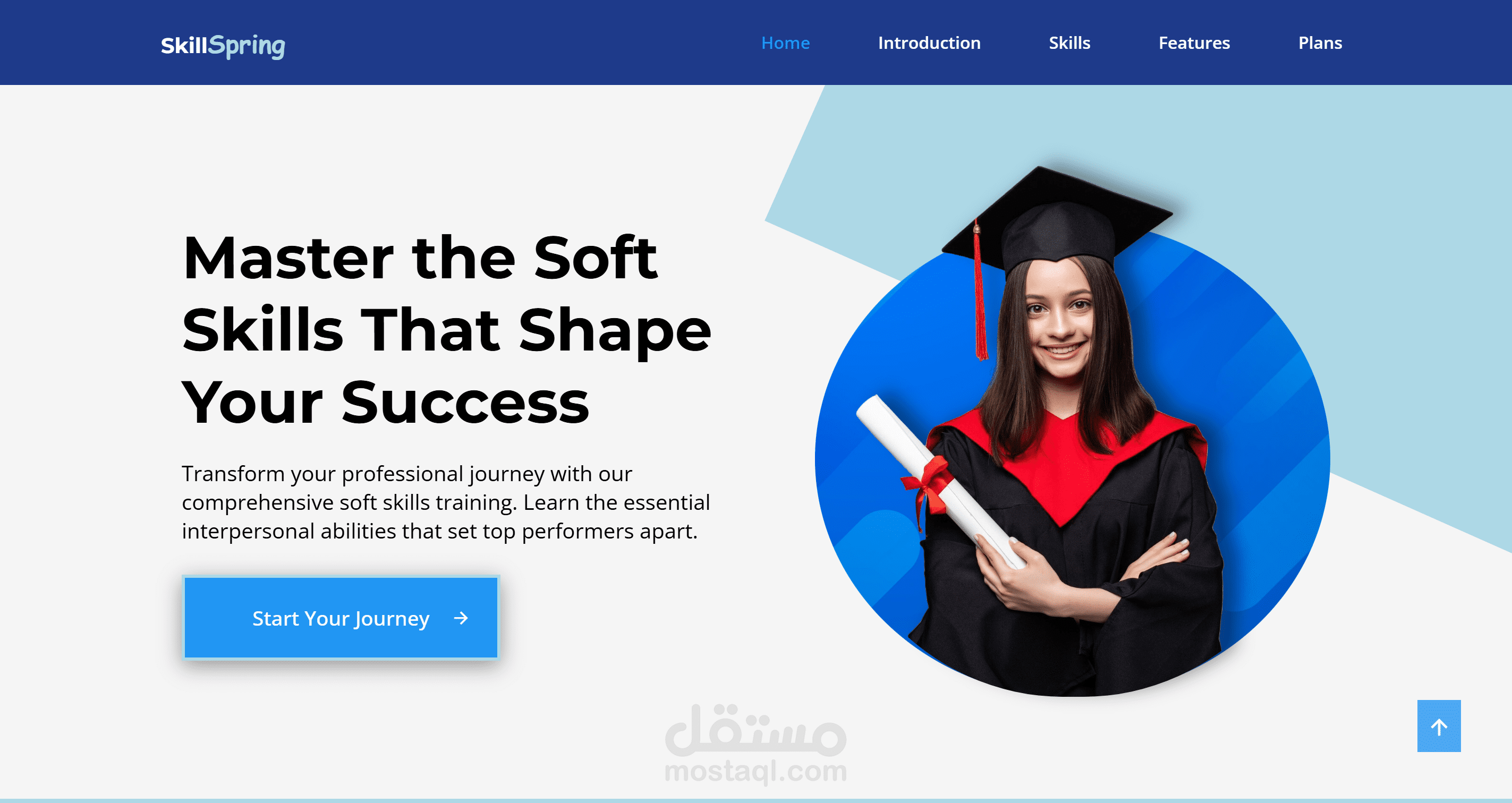 Landing  Page for soft skills course