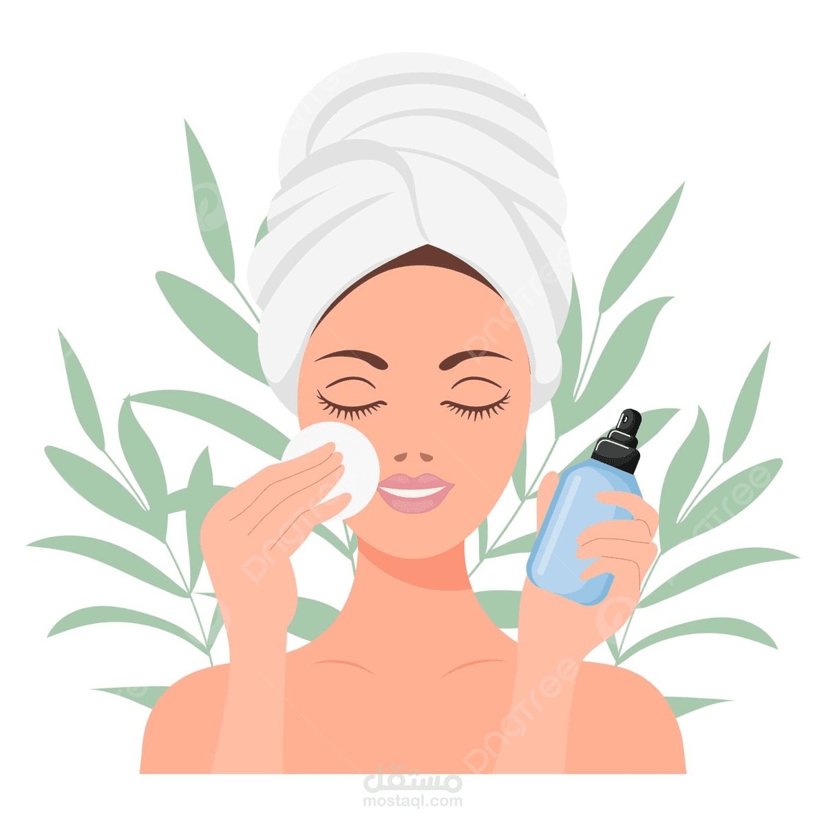 تصميم مقال تعليمي تفاعلي:روتين العناية بالبشرة الجافة.