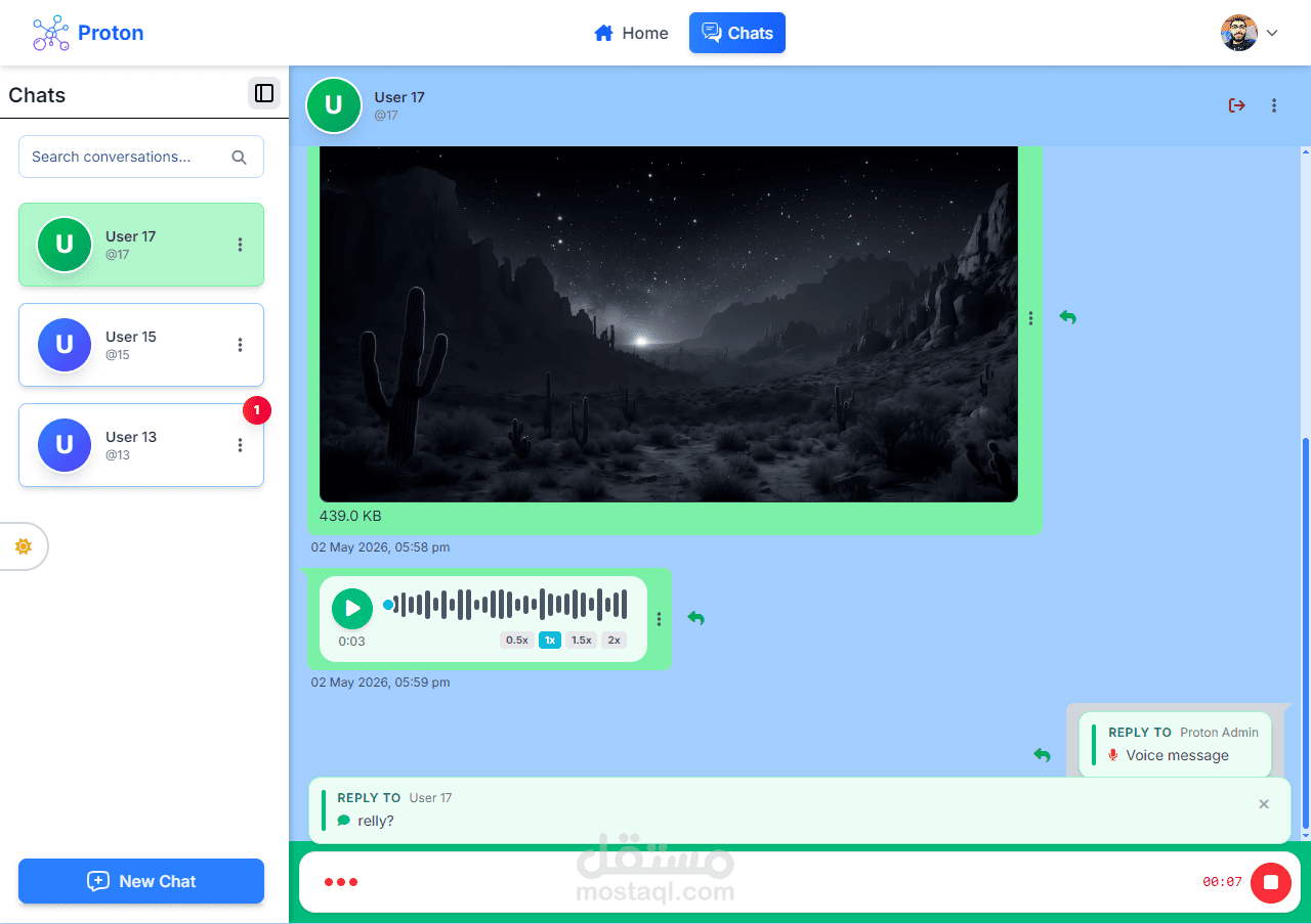 (Proton)Web Chat