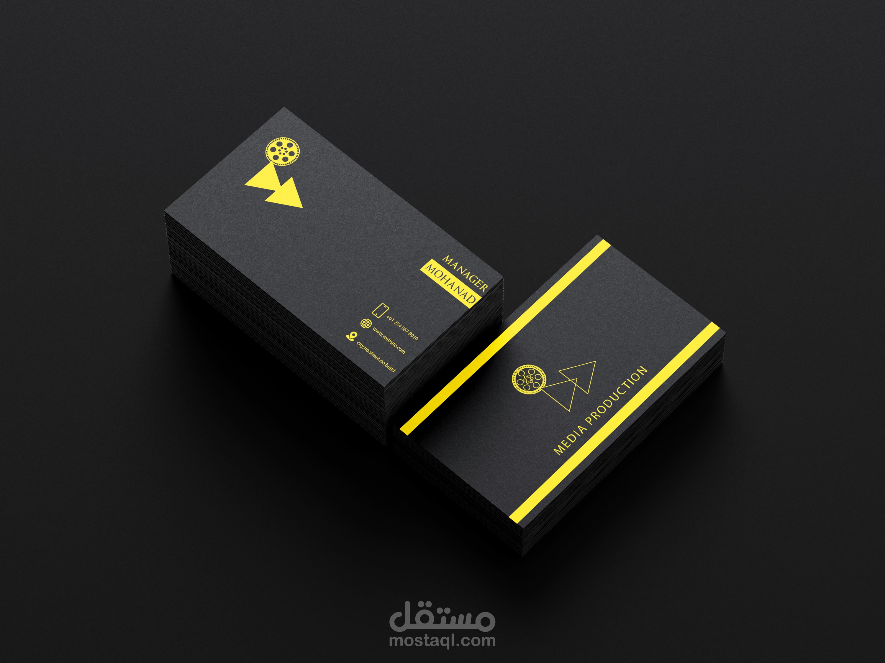 تصميم هوية بصرية لشركة انتاج اعلامي