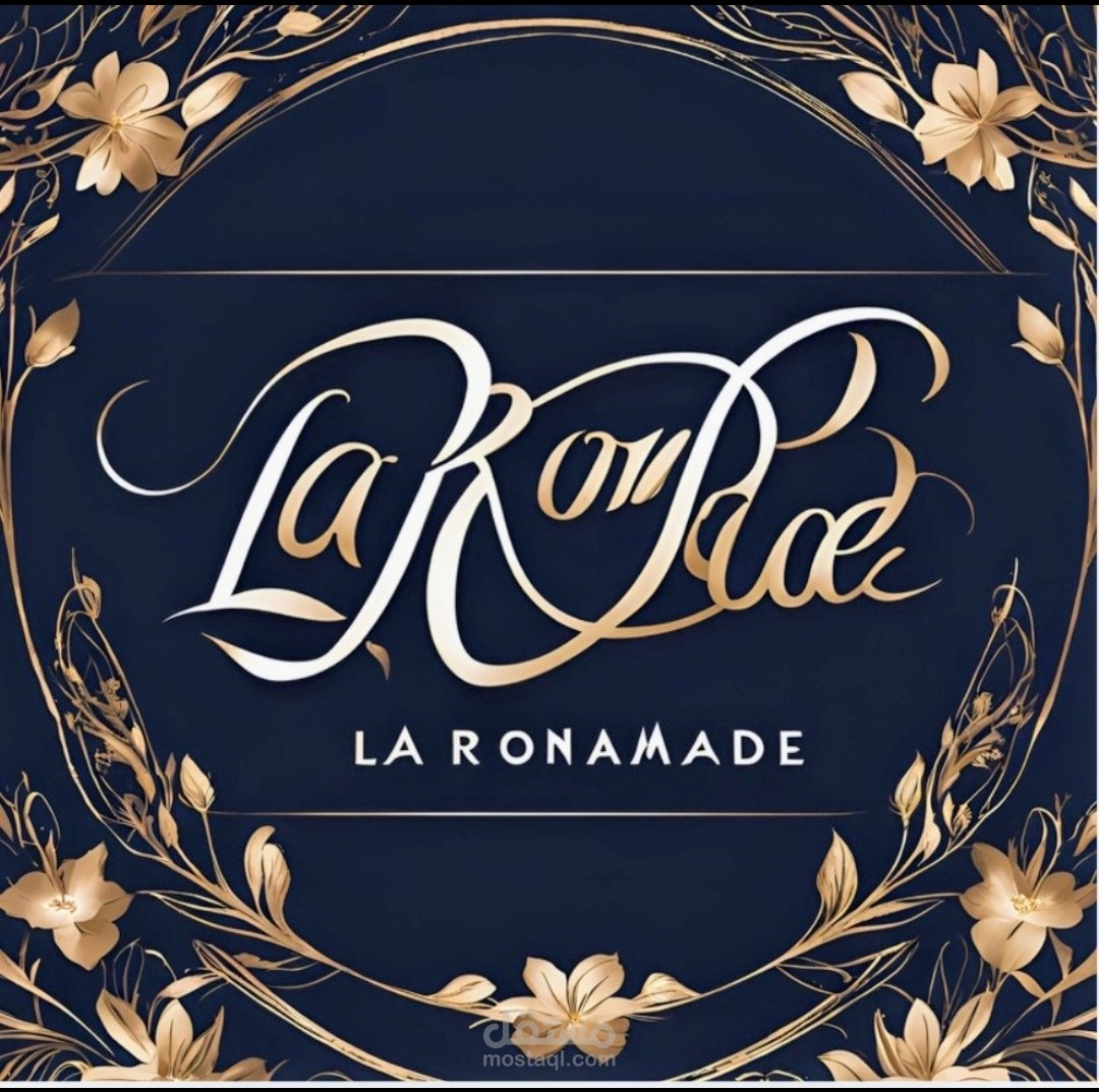تصميم شعار لبراند اكسسوارات هاند ميد باسم LA RONAMADE