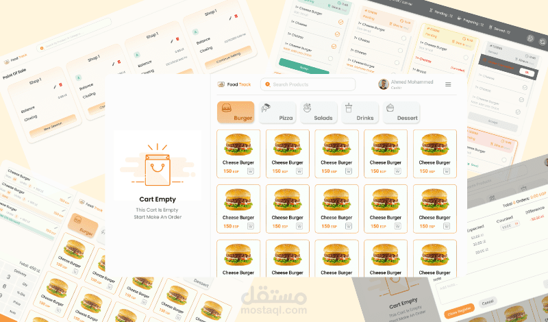 نظام نقاط البيع وشاشة المطبخ (Restaurant POS & KDS System)