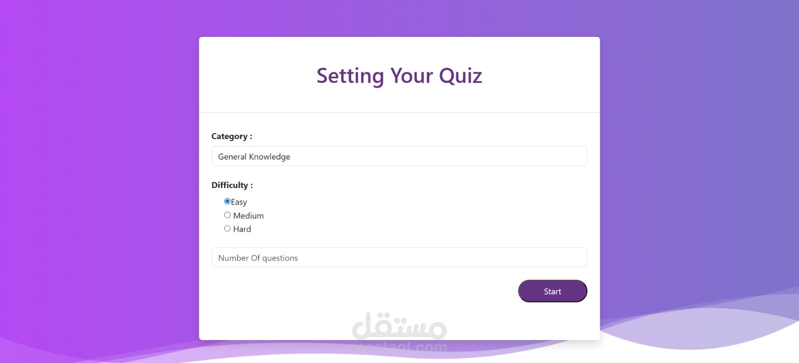 Interactive Quiz App – HTML, CSS & JavaScript