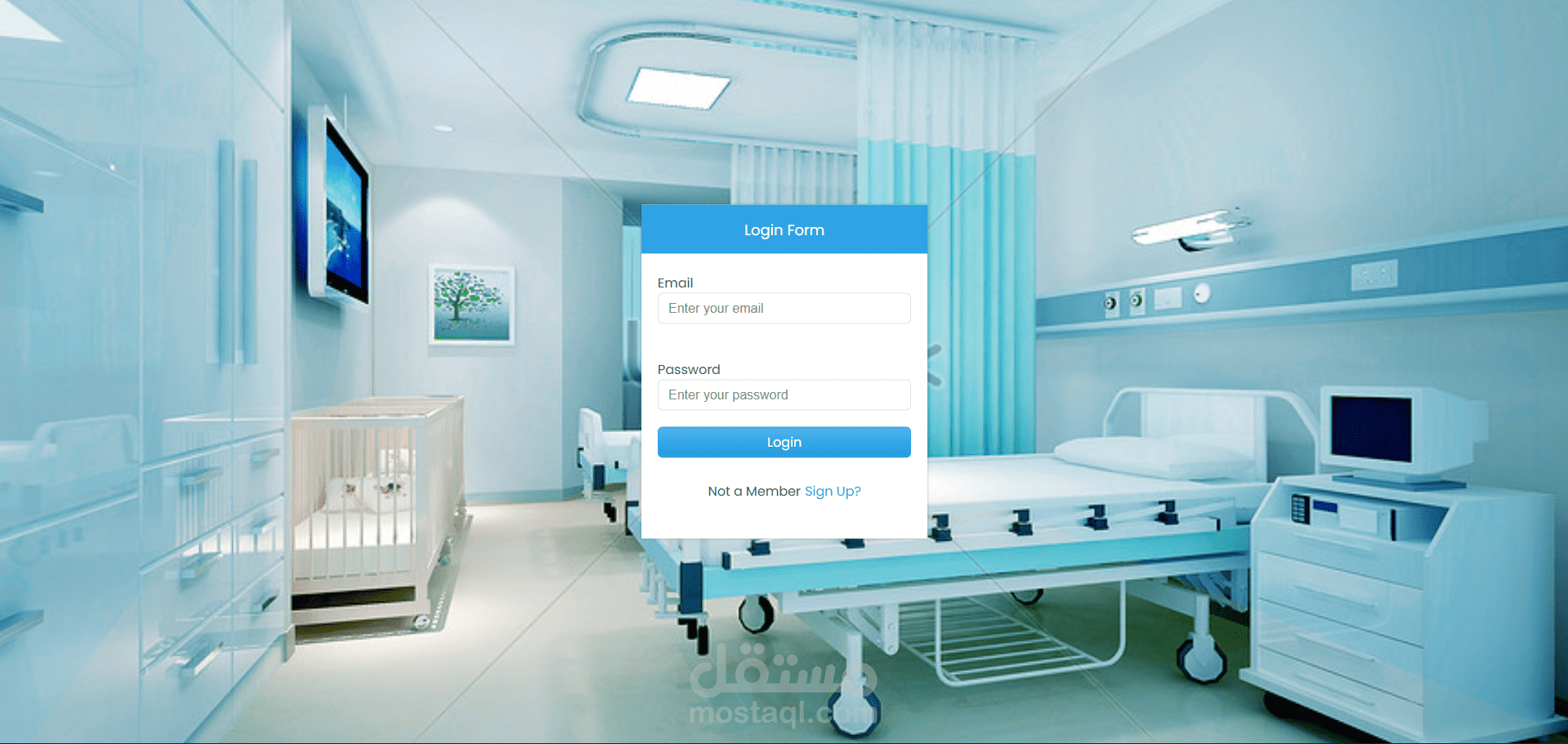 موقع الكتروني - نظام ادارة مستشفي او عيادة
