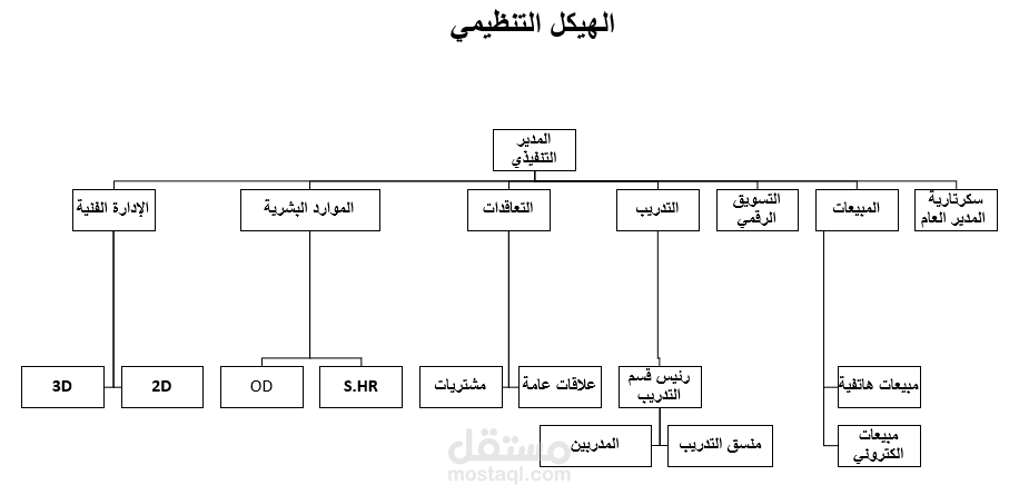 سياسات و إجراءات وهيكل تنظيمي