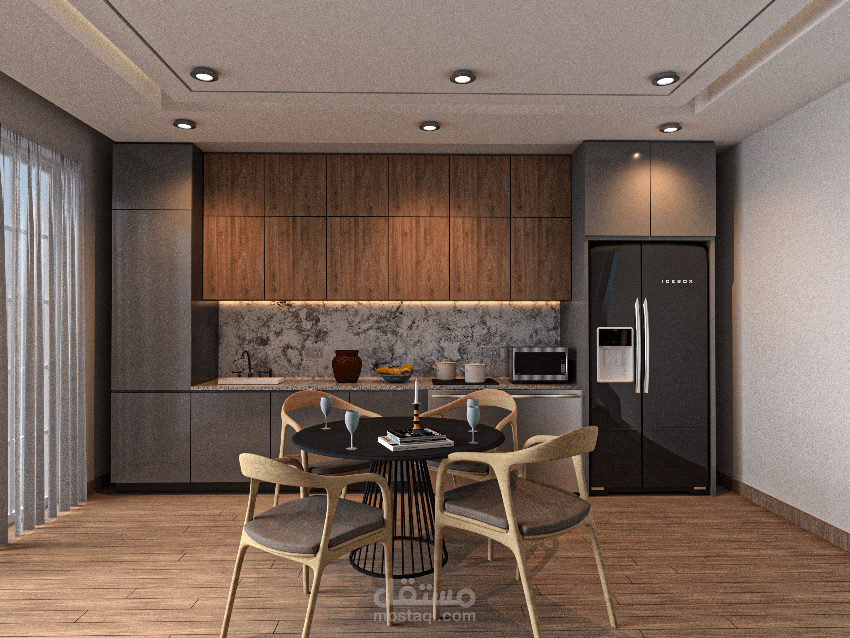 تصميم مطبخ أو غرفة طعام