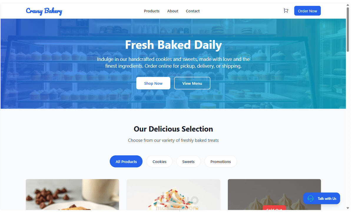 Cravsy Bakery Logo Design and eCommerce Site