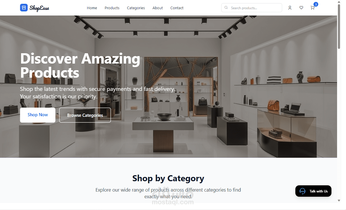 E-commerce Site Development