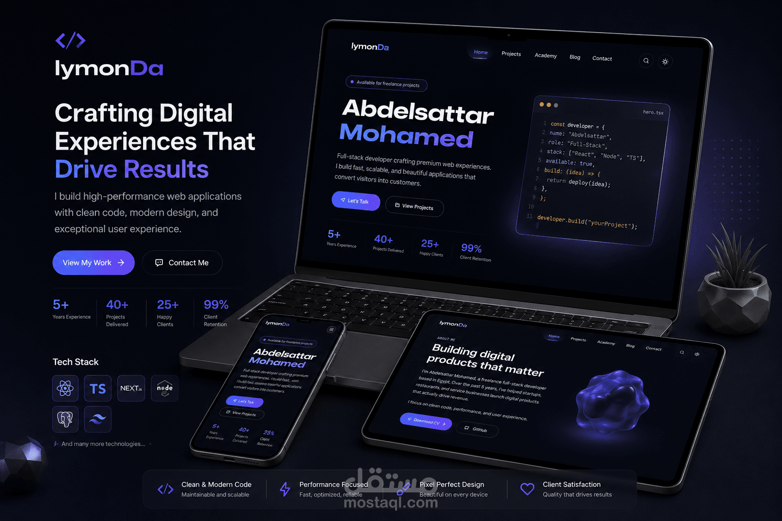 WebMasterZone | تصميم وتطوير موقع احترافي لشركة خدمات رقمية