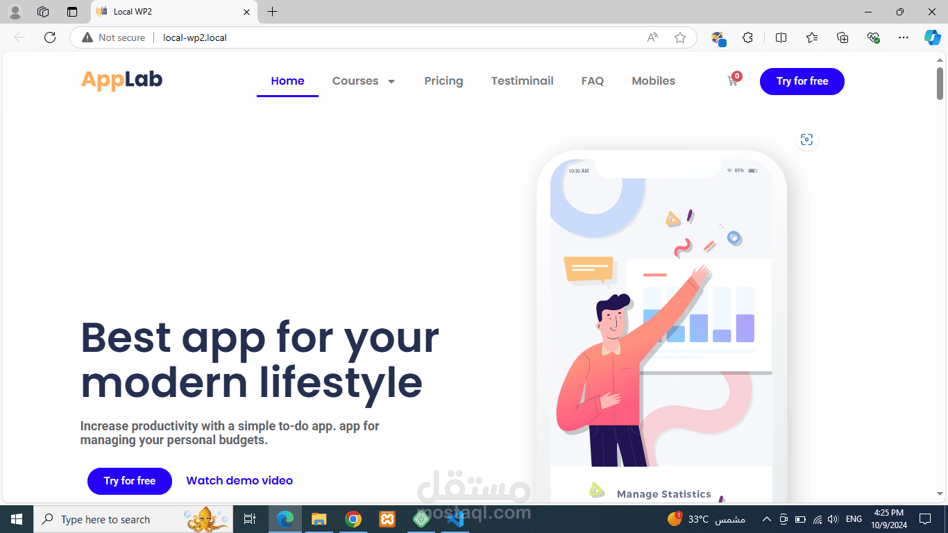 website by wordpress