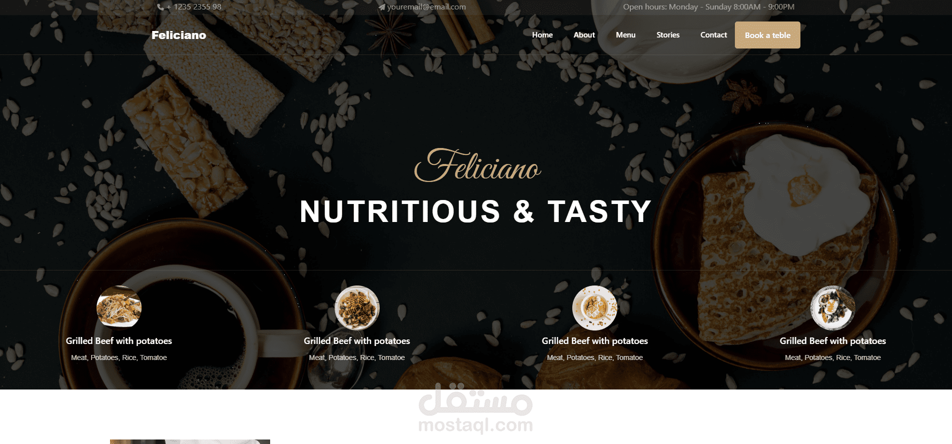 Website Replicating Feliciano Portfolio