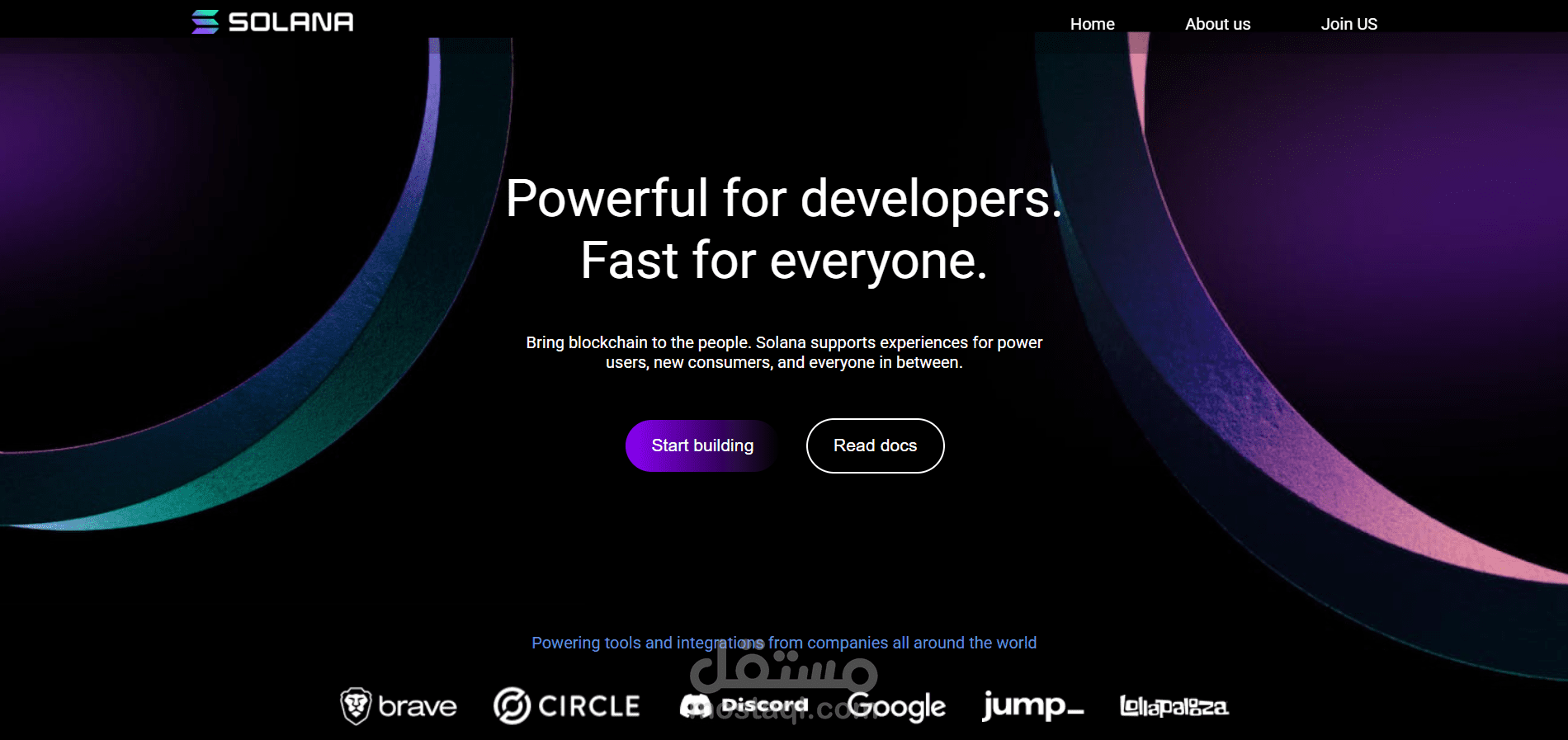 Solana – صفحة هبوط عصرية