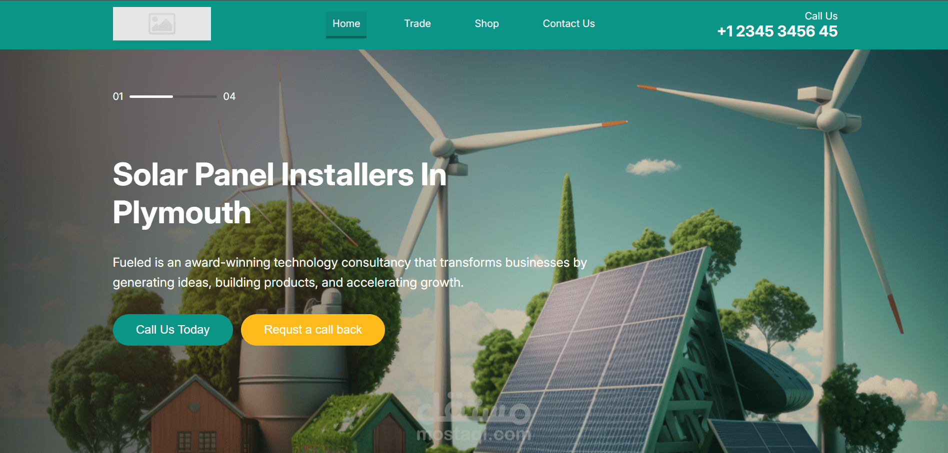 ️ Solar Panel – صفحة هبوط لشركة الطاقة الشمسية