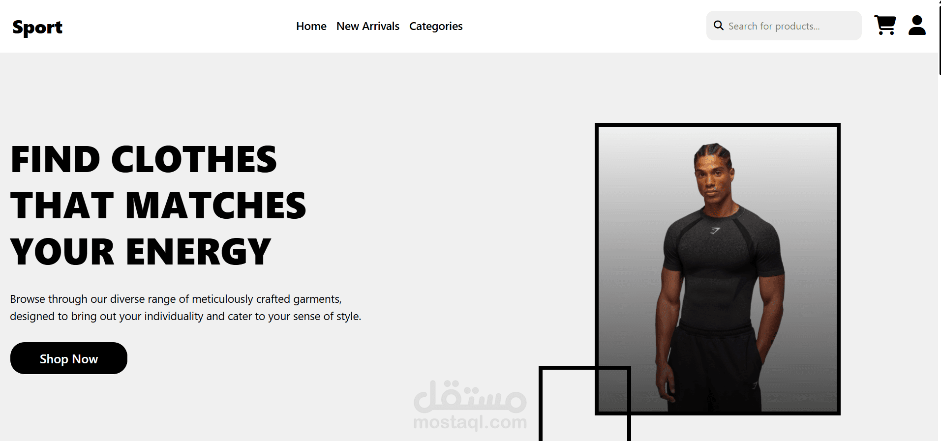 Sports Clothes – متجر إلكتروني متكامل للملابس الرياضية