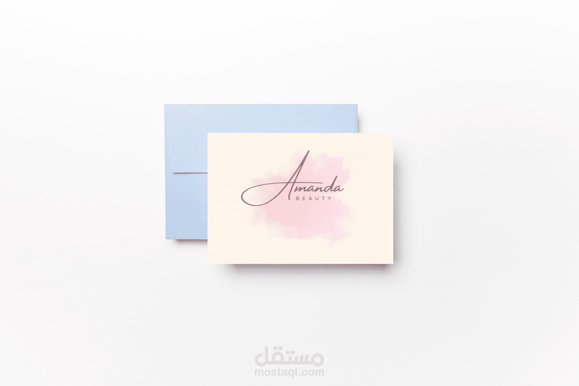 تصميم (mockup) لشركه amanda