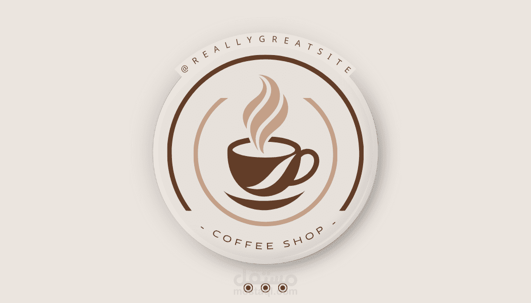 تصميم (logo) لشعار قهوة انيق جدا