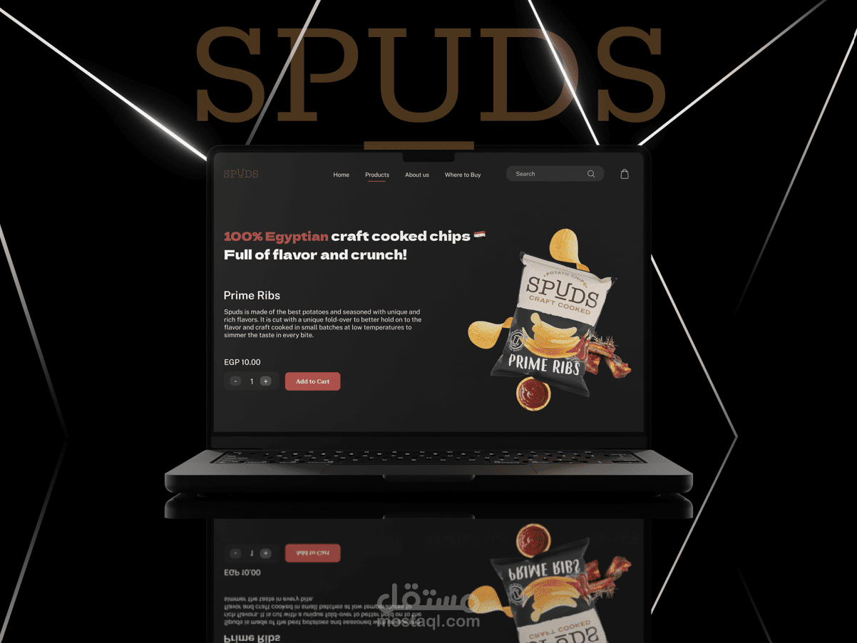 SPUDS: إعادة تصميم واجهة موقع الكتروني بتجربة استخدام محسّنة وتصميم بصري يعكس هوية العلامة التجارية بجرأة
