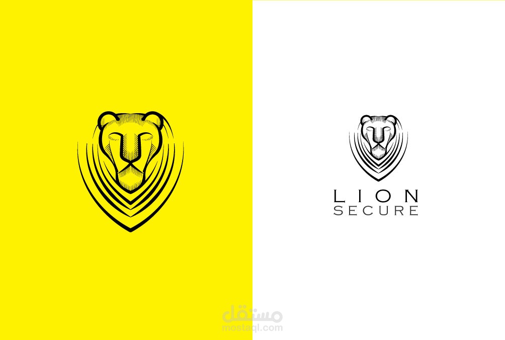 Lion Draw for the logo of Secure compagny