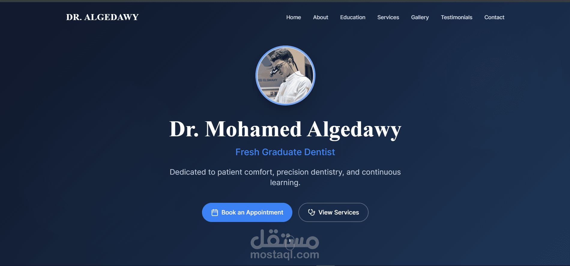 تصميم وتطوير موقع تعريفي احترافي لعيادة أسنان