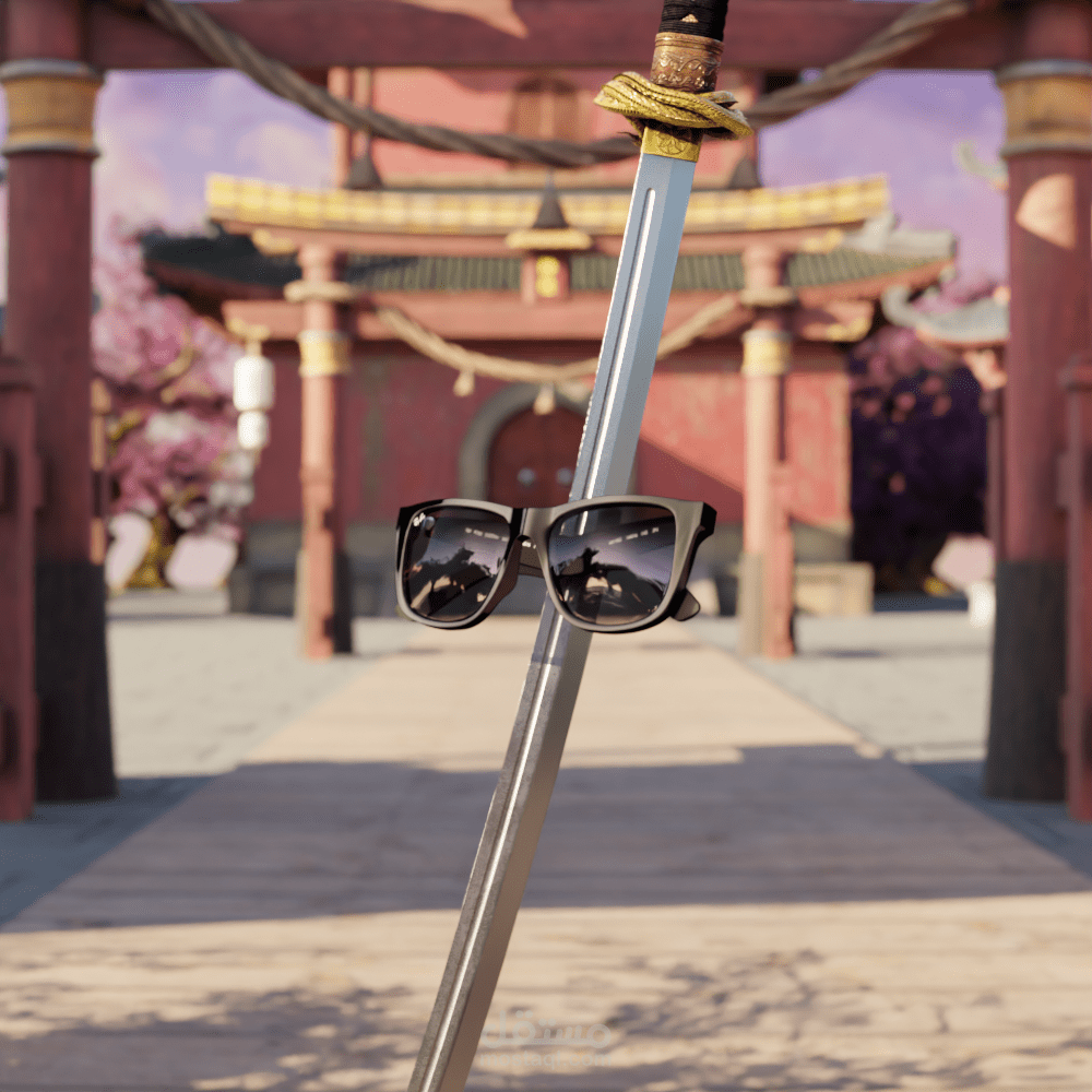 3d animation for rayban sunglass