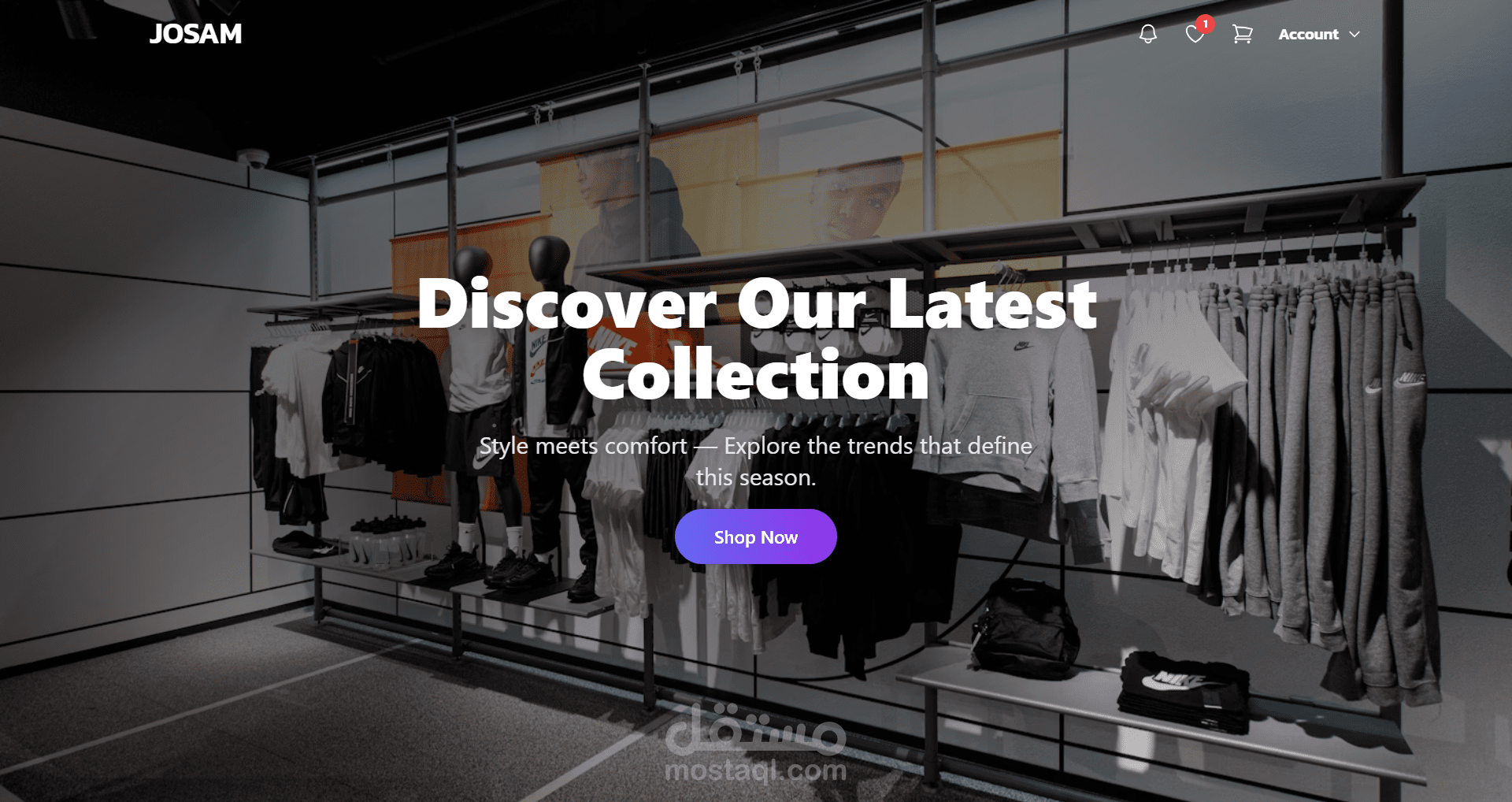 Advanced E-commerce with admin dashboard