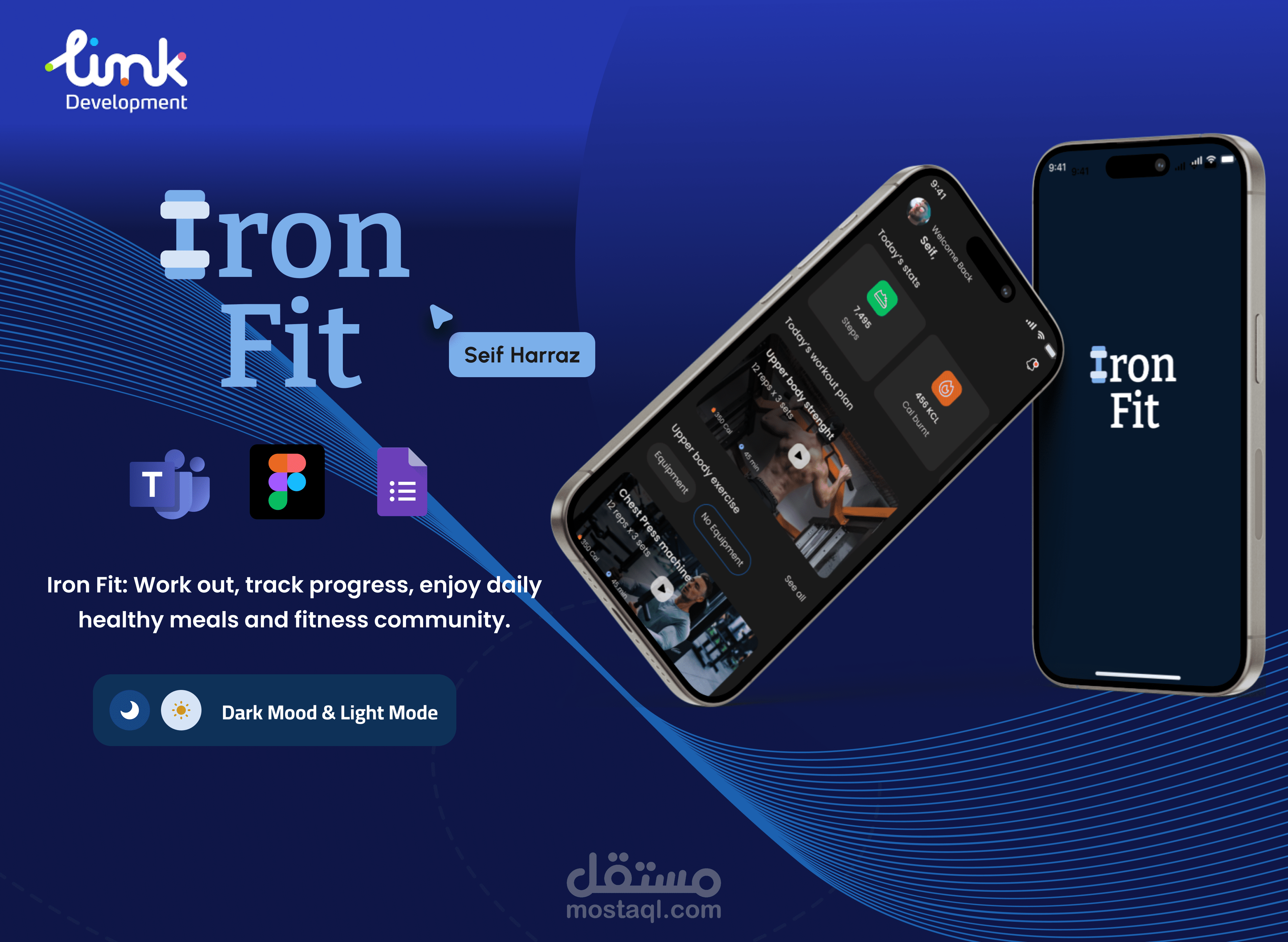 Iron Fit, Fitness and lifestyle mobile app