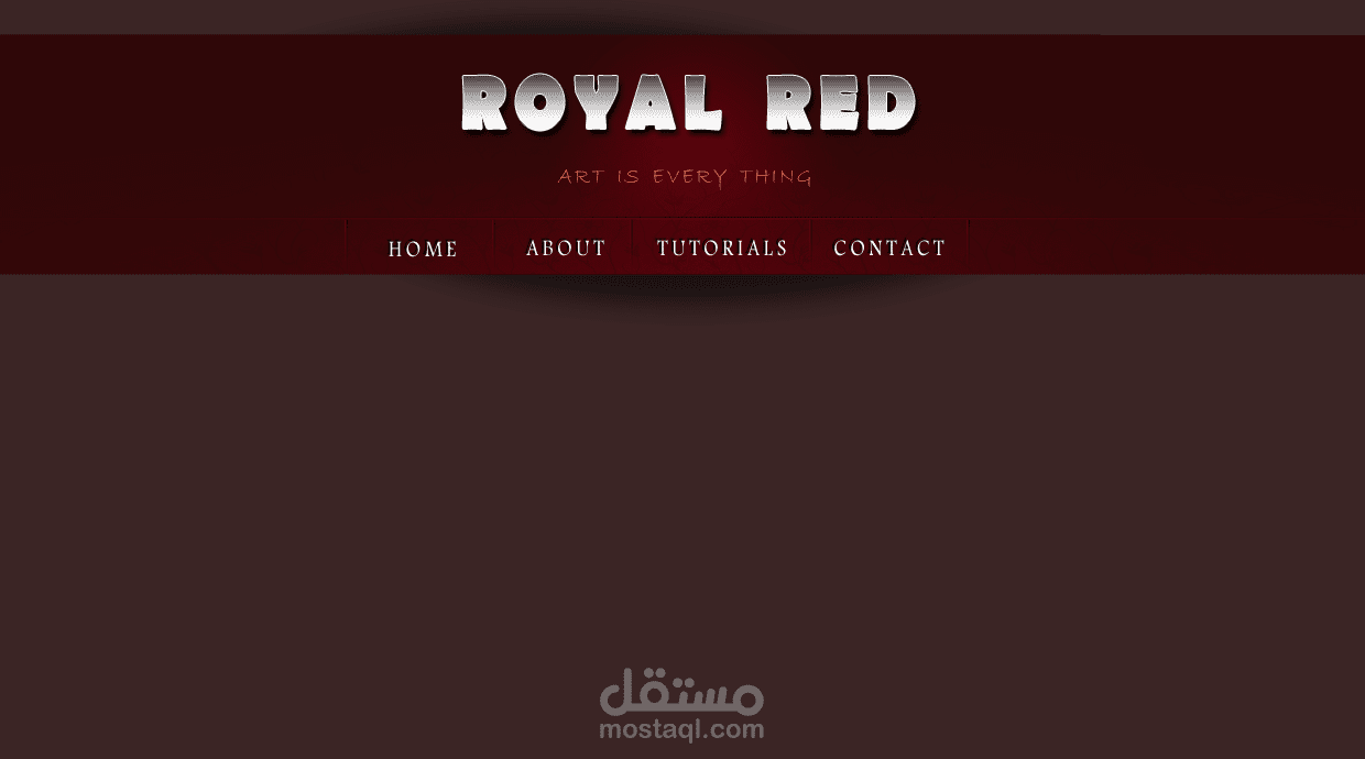 Royal Red Artwork Home page