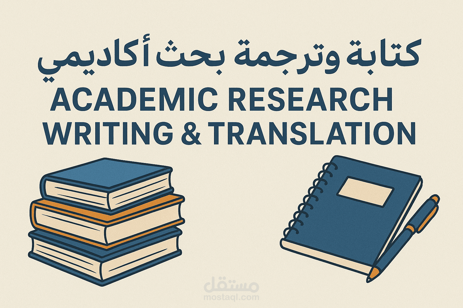 "كتابة وترجمة بحث أكاديمي باحترافية"