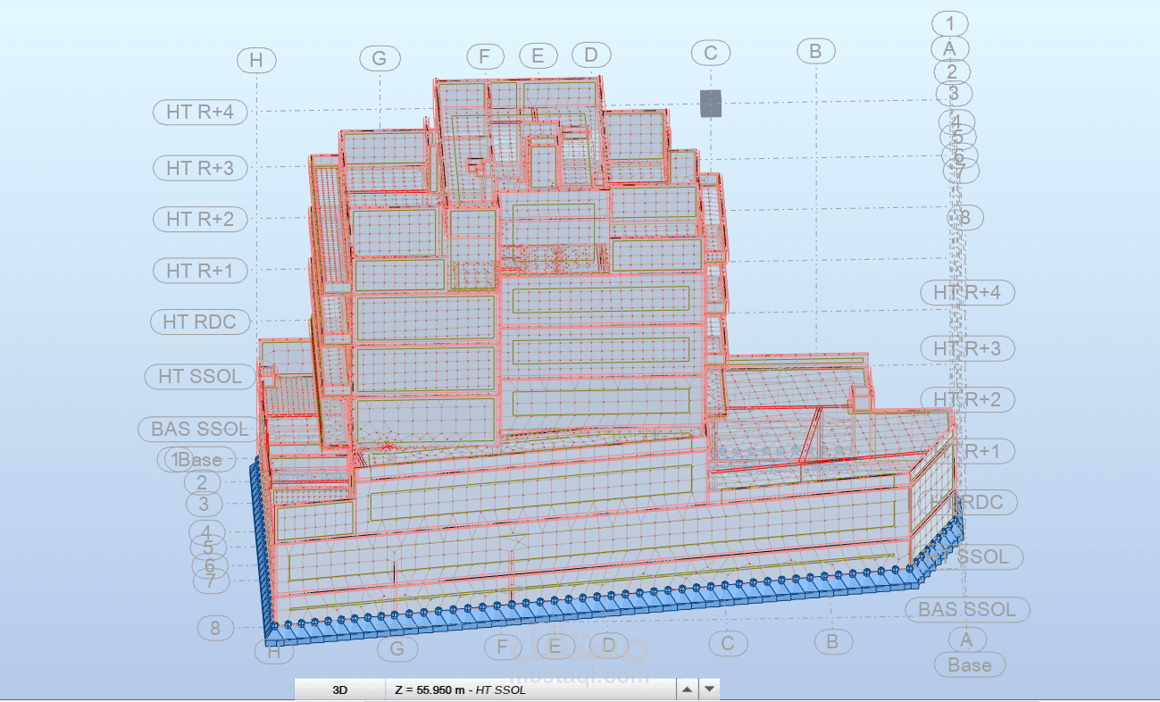 Modeling & Design of Villa Flora on Robot Structural Analysis