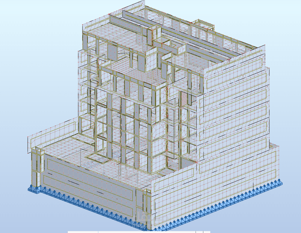 Modeling and Design of Villa Leana on Robot Structural Analysis
