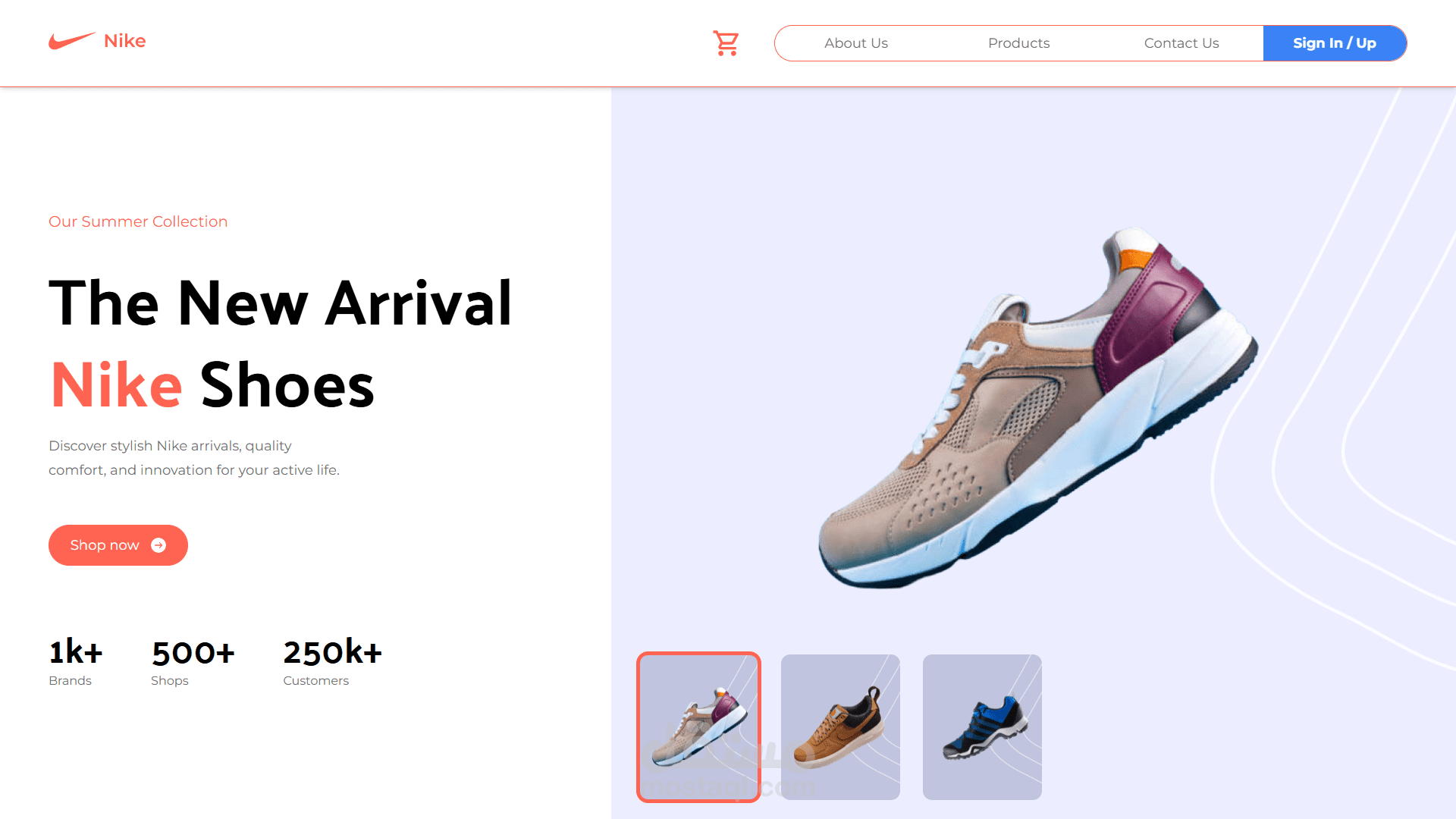 Nike Shoes shopping website
