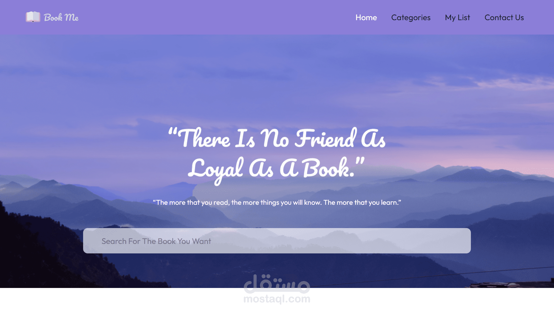 Book-me dummy website
