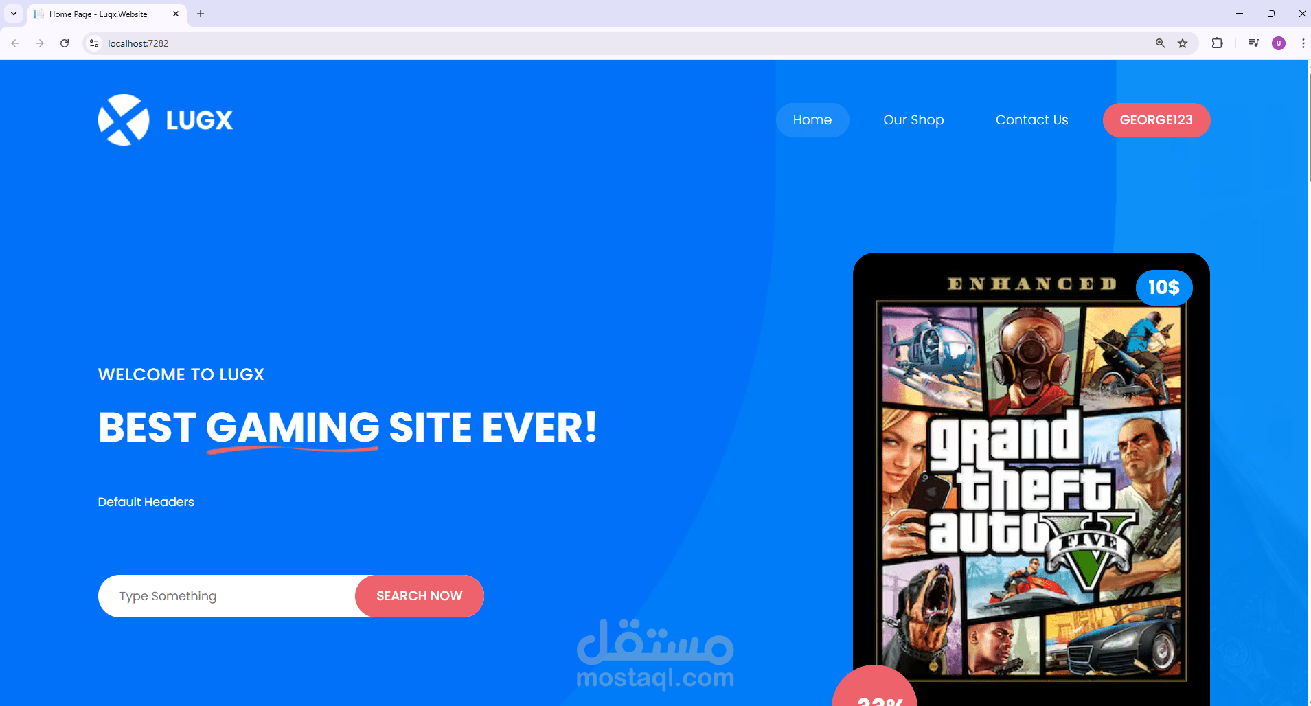 Gaming Website | Full Stack developer