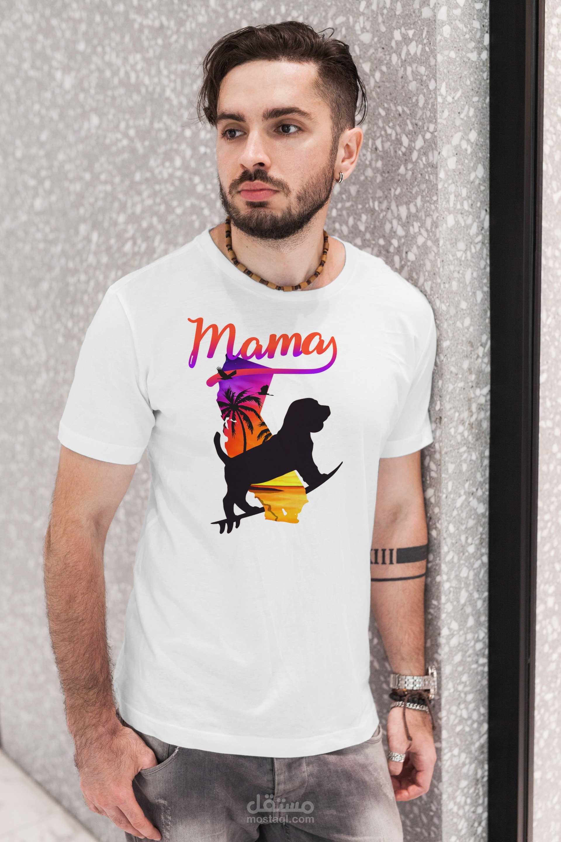 Mama beagle lover california T-shirt