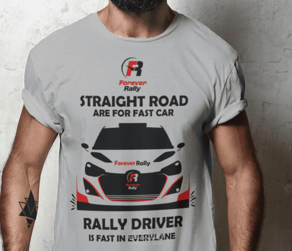 Rally driver event tshirt