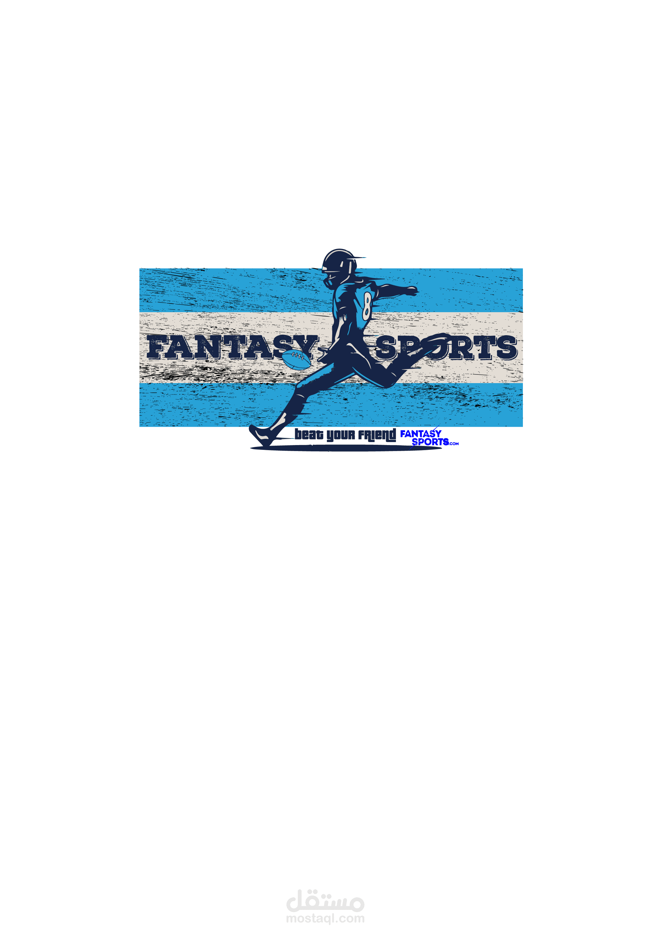 Fantasy Sport Logo Design For T-Shirt