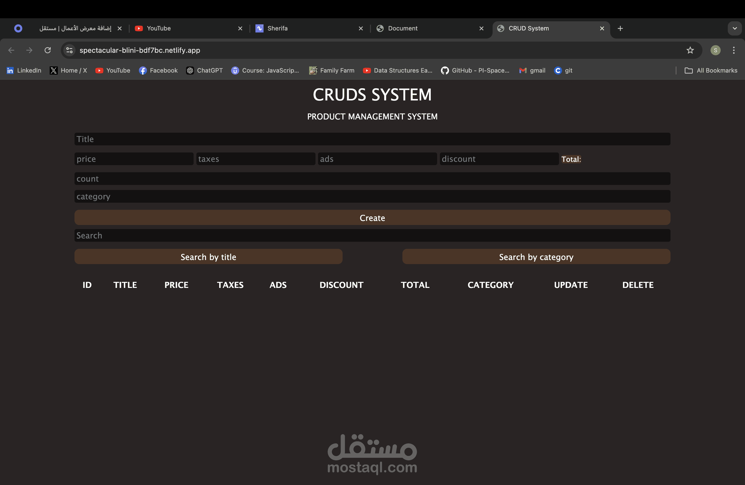 CRUDs system