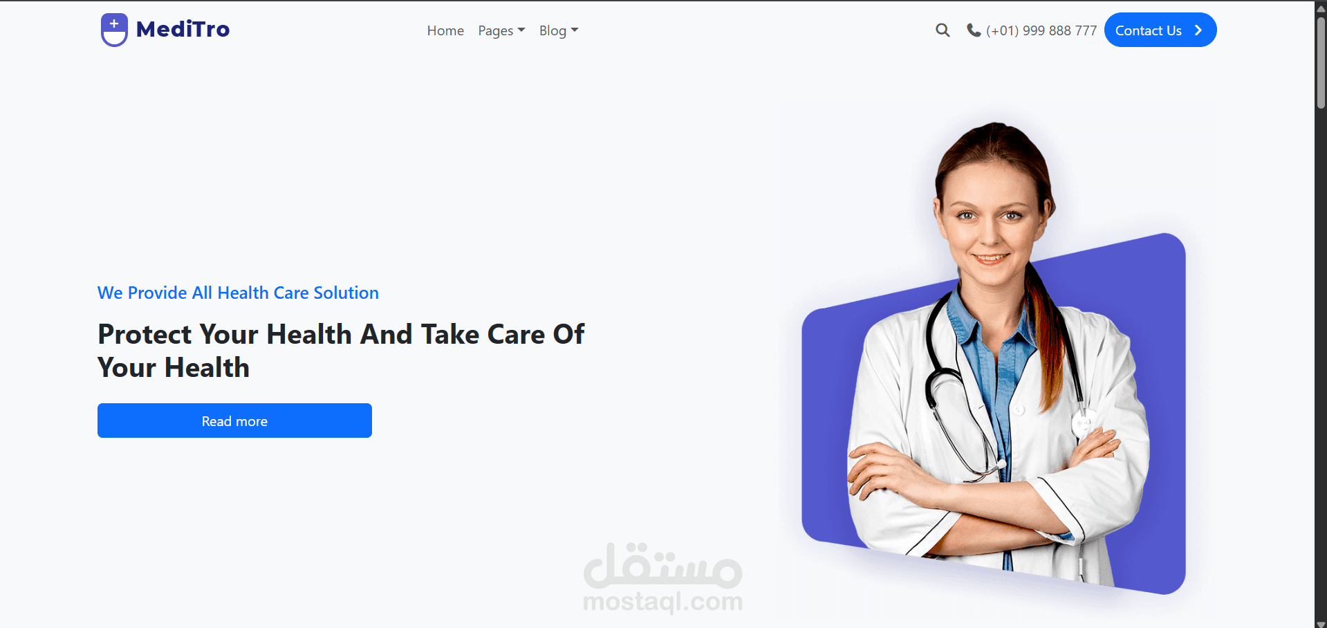 IMedI-Tro — Clean & Modern Healthcare / Service Website