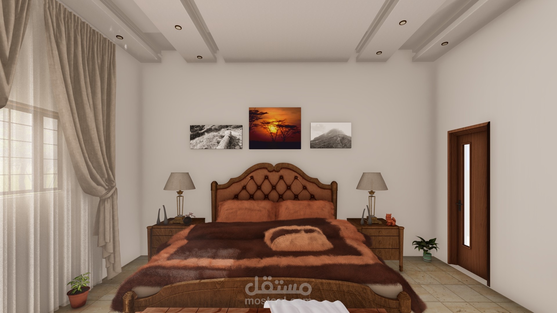 تصميم داخلي لغرفة نوم عصرية