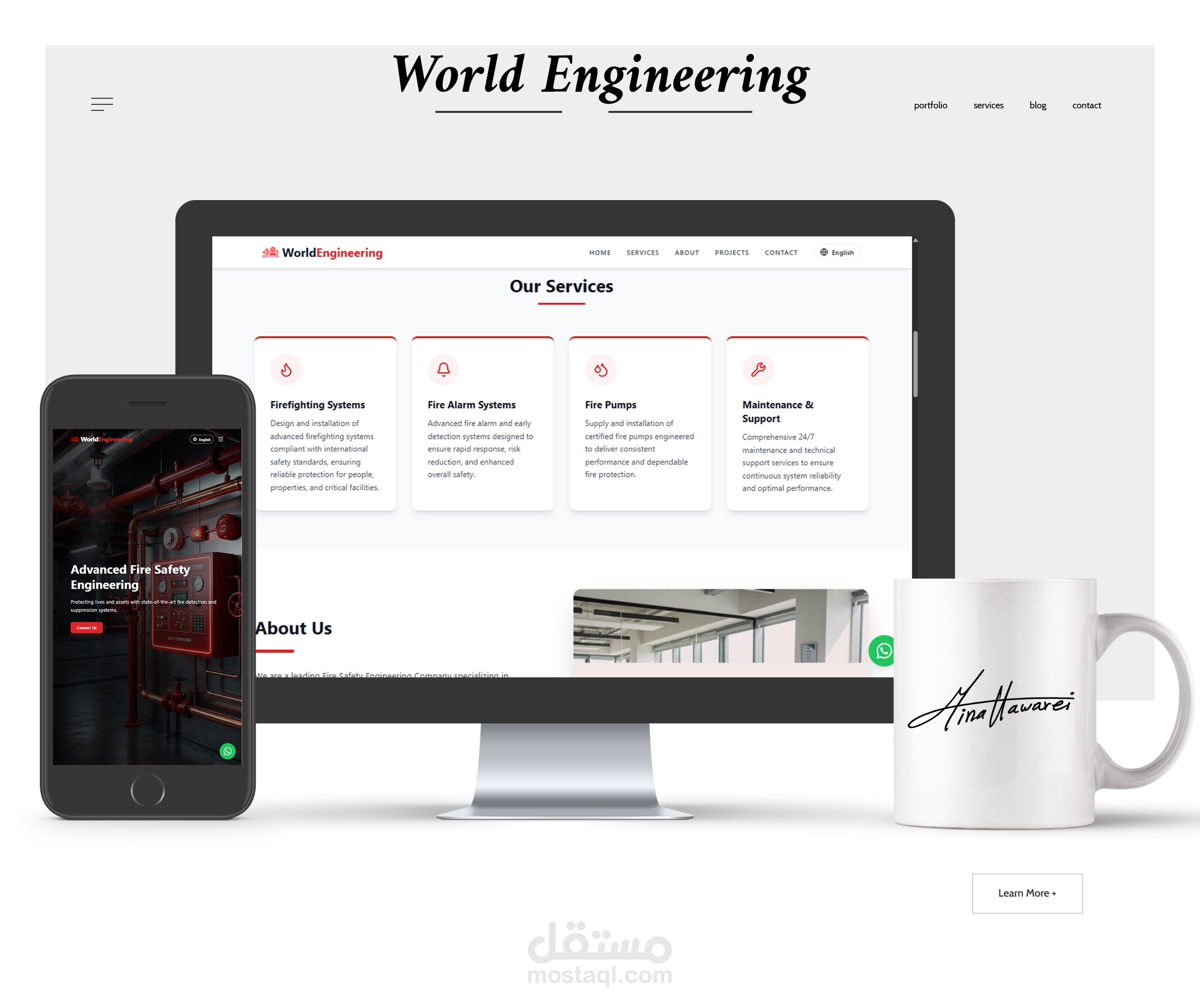 World Engineering – Corporate Landing Page