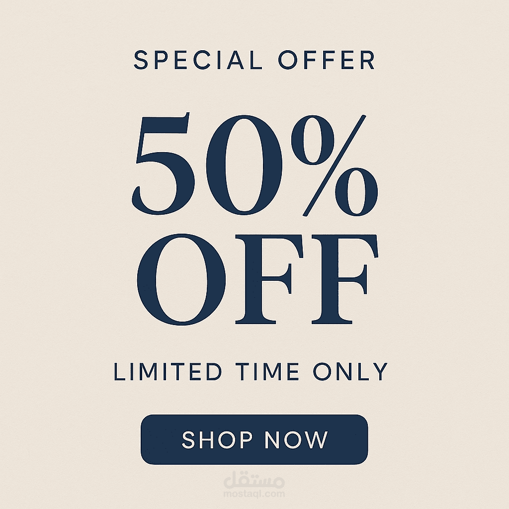 Promotional Instagram Post – 50% Discount