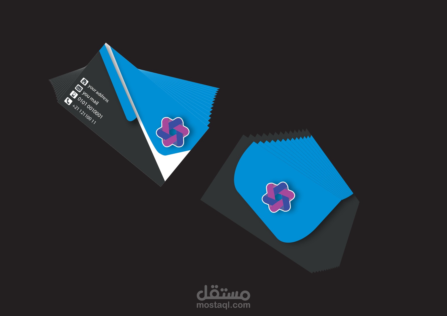 كارت شخصى من تصميمى