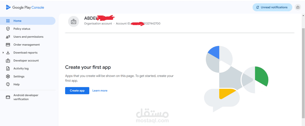 نشر تطبيقات/العاب  على جوجل بلاي مباشرة (بدون شرط 20 مختبر لمدة 14 يوماً)