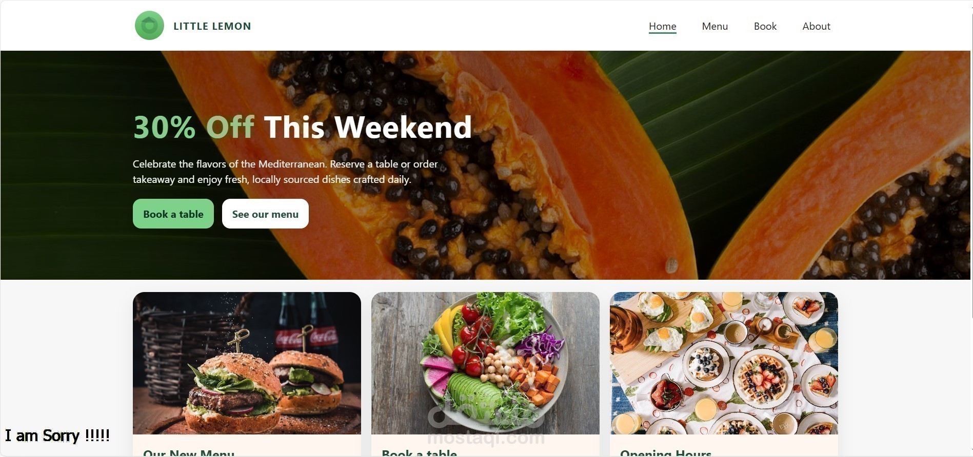 Resturant WebSite