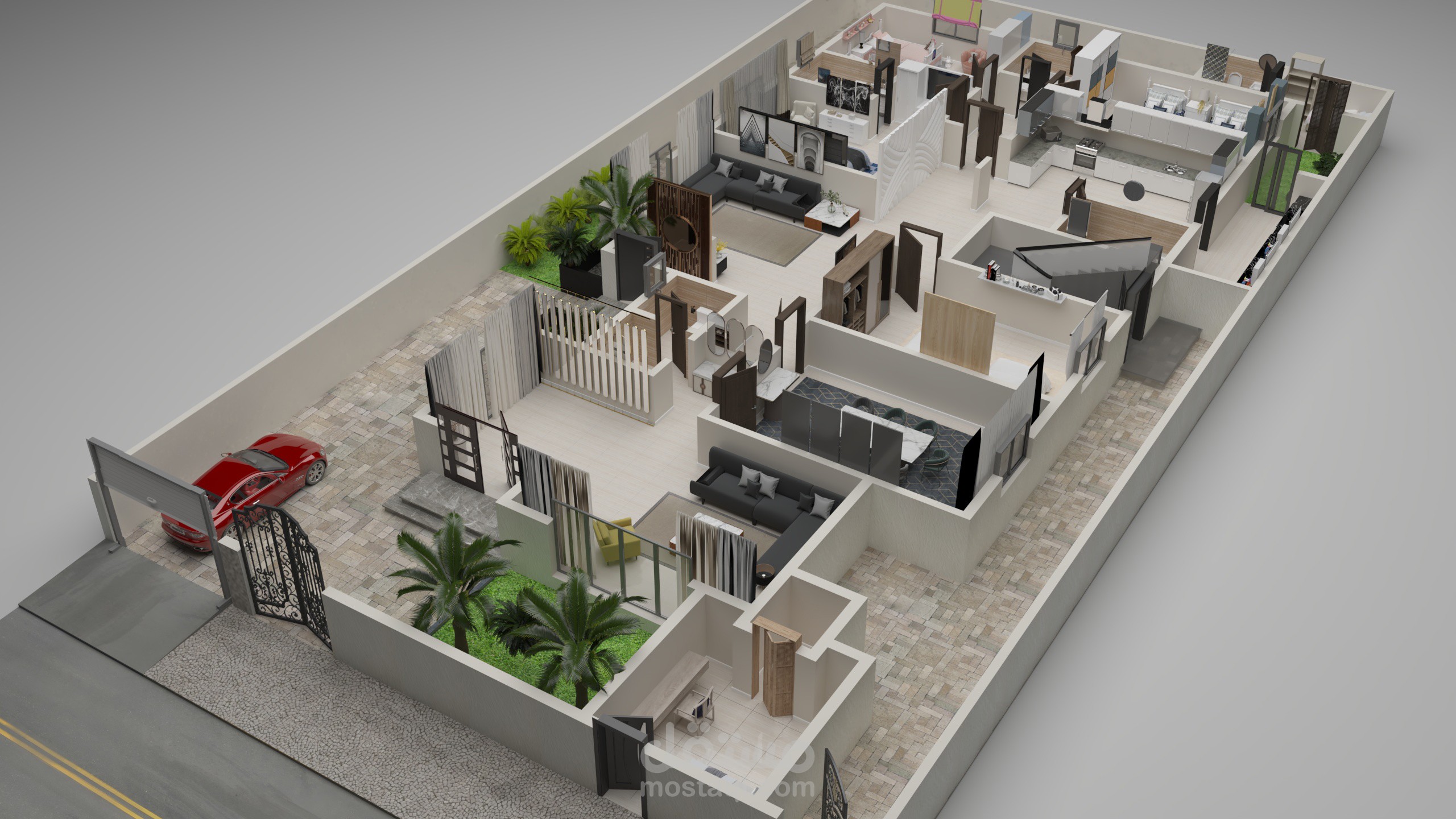 تصميم وإظهار معماري ثلاثي الأبعاد